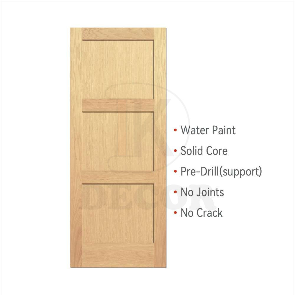 3 panel veneered