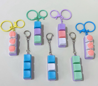 Porte-clés clavier mécanique mini personnalisé, léger, anti-stress, portable, multi-usage, avec impression de logo