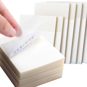 Notas Adhesivas Transparentes, Resistentes al Agua, 50 Unidades/Paquete, Bloc de Notas para Listas de Tareas Diarias, Papel PET para la Escuela y Oficina - Product Image 1