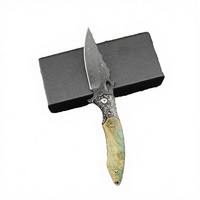 Cuchillo Plegable de Acero Damasco VG10 de 67 Capas con Punta Clip, Fabricación OEM, Venta al Por Mayor, para Combate, Camping, Aire Libre, Portátil