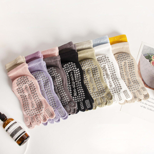 OEM Design Logo High Quality Sport Bandage High Quality Anti Slip Sports Fitness Toe Grip <b>Pilates</b> Socks Custom <b>Yoga</b> Socks - Product Image 4