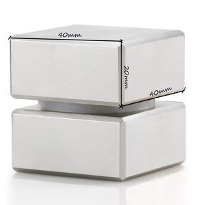 Bloc magnétique rectangulaire N52 en néodyme, 40x40x20, <span class=keywords><strong>aimant</strong></span> <span class=keywords><strong>puissant</strong></span> en terre Rare - Product Image 1