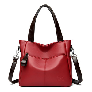 Large Capacity Casual <b>Tote</b> Bag Female Luxury Handbag Shoulder Bag for Women Ladies Vintage PU Leather Crossbody Bag - Product Image 1