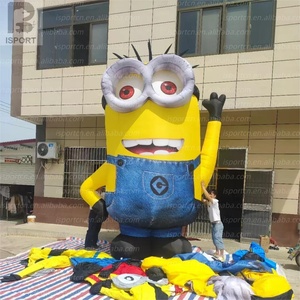 Mascotte géante gonflable personnalisée des Minions en PVC Oxford, durable et imperméable pour la publicité/la parade/l'événement LED - Product Image 2