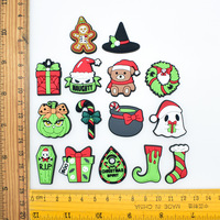 Adornos para Zapatos de Navidad: Calabaza de Halloween, Ataúd, Gorro de Navidad, Decoración para Zapatos, Regalo de Navidad, Guirnalda, Adornos para Zuecos