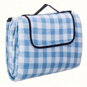 Bulk <b>Large</b> Square Custom Logo Outdoor Folding Carrier Oxford Cloth+PVC Sand Proof Waterproof Lightweight Durable BBQ Picnic - Product Image 4