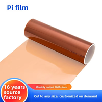 Film polyimide non adhésif couleur tan, doigts plaqués or, film résistant aux hautes températures