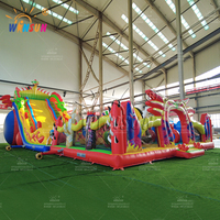 Winsun Château Gonflable Fun City Combo Centre d'Activités pour Enfants Parc à Thème Dragon Usage Commercial Matériau PVC Taille Personnalisée CE