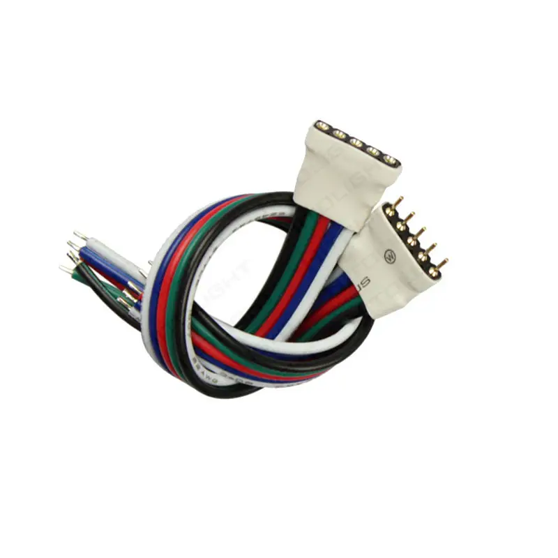 4Pin 5Pin 10mm RGB LED Strip Connector Free Welding Connector for 5050 SMD RGB LED Strip Connector Accessories