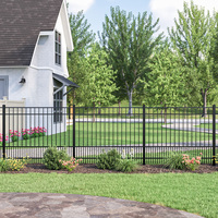 Nouvelle clôture de sécurité extérieure en acier tubulaire pour la maison, le jardin et les portails d'allée en acier
