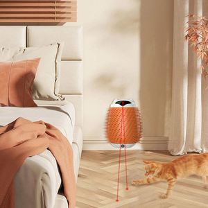 Brosse de toilettage automatique intelligente pour chat avec parfum mentholé et design à volants pour l'élimination des poils et le massage apaisant - Product Image 6
