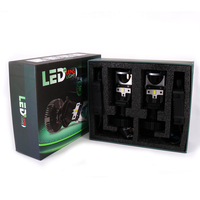 Super lumineux salut lo faisceau h4 led projecteur laser led par auto mini projecteur led h4