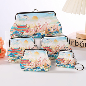 Monedero de recuerdo con diseño de paisaje urbano de <span class=keywords><strong>Copenhague</strong></span>, Dinamarca, con logotipo personalizado impreso <span class=keywords><strong>en</strong></span> PU. - Product Image 3