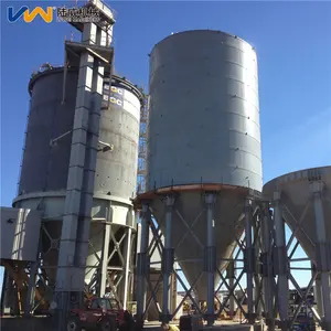 Best Selling 100 ton açúcar armazenamento aço inoxidável estrutura edifício silo para planta de concreto