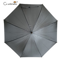 YS-1047 Parapluie droit semi-automatique coupe-vent avec manche en bois, impression de logo personnalisé, parapluie promotionnel pour entreprise