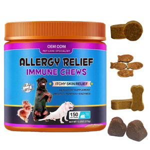 野生阿拉斯加鲑鱼油狗欧米茄3 6 9治疗软咀嚼多种维生素DHA健康皮肤和外套臀部和关节宠物补充剂 - Product Image 2