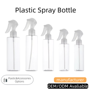 Botella de Aerosol de Plástico Cilíndrica Premium de 150ml/200ml/250ml con Pulverizador de Niebla Fina, Botón Manual, para Crema para Ojos y Perfume - Product Image 1