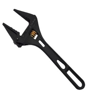 Fujiya Adjustable <b>Wrench</b> 28 In Imperial High Carbon Steel Industrial Single End Serrated Jaw Black Gold Finish - Product Image 1