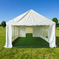 Tente d'exposition en dôme sur mesure avec fenêtres pour événements extérieurs, mariages et salons automobiles - Installation facile