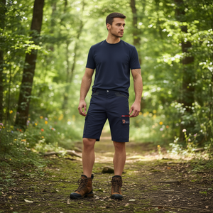 Ttake Bermuda Style Workwear Shorts <b>Men</b> Industrial Utility Pocket Design - Product Image 3