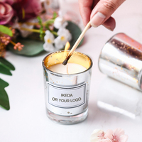 Coffret cadeau de décoration intérieure, ensemble de bougies parfumées, marque privée, aromathérapie, pot en verre de luxe, fait à la main, vacances, Diwali