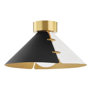 Brass & Alabaster Strip Oval Modern Luxury Semi-Pendant <b>Ceiling</b> <b>Light</b> | Opulent Lighting for Hotel Lobby & Premium Area - Product Image 6