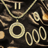 Fabricant de bijoux – Parure de bijoux cercle en filigrane plaqué or épais avec zircon, certifiée CE, pour un look minimaliste haut de gamme