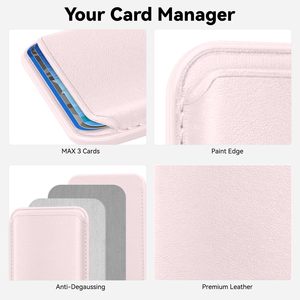 Funda de Cuero PU con Tarjetero Magnético MagSafe para iPhone 15 14 16 13 12 Pro Max Mini Plus iPad - Funda con Ranuras para Tarjetas <span class=keywords><strong>MacSafe</strong></span> Animada - Product Image 4