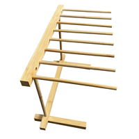 Support de séchage de nouilles de pâtes en bambou de conception de suspension spéciale baguette de transfert de Type debout pliant pour le support de stockage de cuisine à la maison