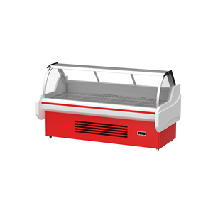 Réfrigérateur de viande fraîche de supermarché porte en verre vitrine de réfrigération congélateur vertical d'affichage pour boucher - Product Image 2