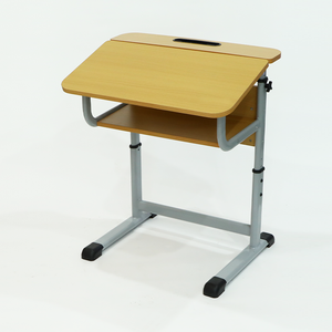 أثاث مدرسة رومانيا الابتدائية طقم كرسي على شكل حرف T مع ارتفاع قابل للتعديل طاولة وكرسي للطلاب مع رف - Product Image 6