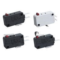 16A 30A interrupteur d'outil électrique limite poussoir 2/3 broches 125V on off lame butée Microswich petit Micro interrupteur de fin de course
