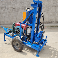 Offre Spéciale 150M 200M de profondeur petite plate-forme de forage de puits d'eau 22-35HP Machine de forage rotative hydraulique perceuse montée sur camion