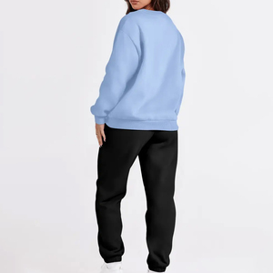 Traje de sudor largo informal para mujer más vendido para invierno moda patrón sólido Top en línea al por mayor hecho en Pakistán - Product Image 2