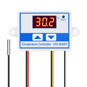 Contrôleur de température numérique ZFX-W3007 pour batterie 12V ou 60V, thermostat de chauffage et de refroidissement à contrôle de température élevé - Product Image 1
