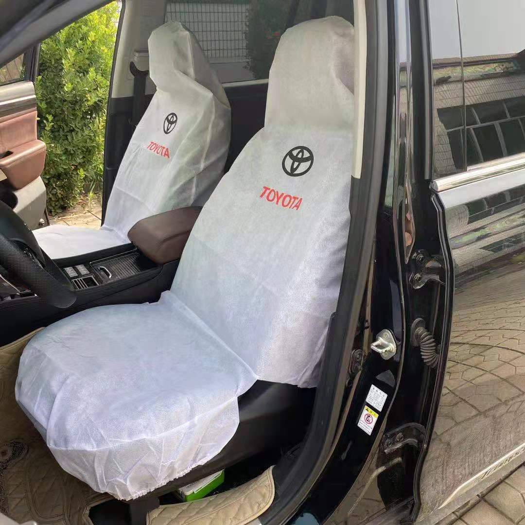 Новинка 2022 года, индивидуальный логотип, набор одноразовых нетканых прочных чехлов для автомобильных сидений