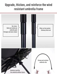 ร่มกันแดดกันฝน UPF 50+ ป้องกันรังสียูวี แบบอัตโนมัติ กันลม พับได้ 3 ตอน กะทัดรัด เปิด-ปิดอัตโนมัติ แข็งแรงทนทาน เหมาะสำหรับการเดินทาง - Product Image 3