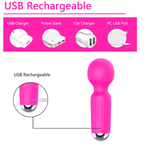 Mini Vibrador de Silicona a Prueba de Agua con 20 Velocidades, Recargable por USB, para Masaje Vaginal y Bienestar Íntimo Femenino - Product Image 2