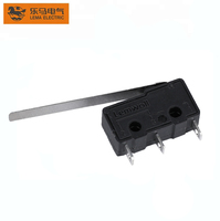 Interruptor de Límite Micro de Palanca Larga Lema KW12-9, Básico, 5A, 125/250VAC, Acero Inoxidable, SPDT