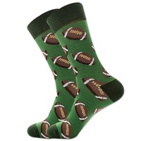 Chaussettes de sport personnalisées en coton respirant à motif jacquard imprimé, pour softball, volleyball, tennis, basketball