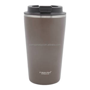 PINKAH Gourde isotherme personnalisée en acier inoxydable 500 ml (17 oz) pour café glacé, <span class=keywords><strong>tasse</strong></span> à <span class=keywords><strong>expresso</strong></span> anti-fuite, garde les boissons chaudes et froides - Product Image 4