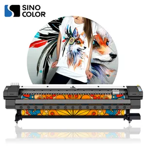 SinoColor 3.2m i3200 2/3 Pcs Printheads 2400dpi Printing Heat Transfer Paper Dye Sublimation Printer