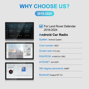NaviHua Autoradio Android 13,3 pouces 2DIN Récepteur stéréo GPS Navigation Multimédia Carplay pour Land Rover Defender 2018 - 2024 - Product Image 6