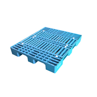 Palette en plastique KUDA 1210A-WGCZ, palette standard européenne, palette industrielle à 3 patins, palette à grille à face unique, robuste, 1200x1000x150mm
