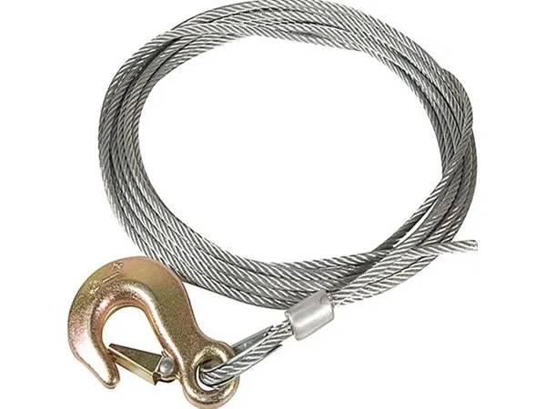 AISI 304 316 20mm Pressed Stainless Steel Galvanized Wire Rope Sling With Hook Loop For Lifting Crane Hoist