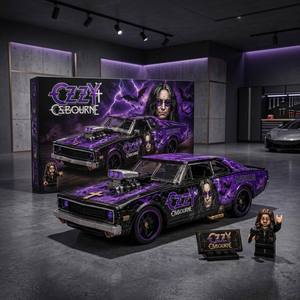 Jizai Purple Muscle Car Block Toy <b>Model</b> <b>Building</b> Set with Figure Brick for Display Collection ABS Material 14 Years & up - Product Image 4