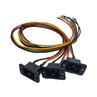 שקע חשמל C20 סיטונאי עם חוטי בידוד ניילון 10A 15AWG עבור 36V 48V 60V אופניים חשמליים אוניברסליים וקורקינט