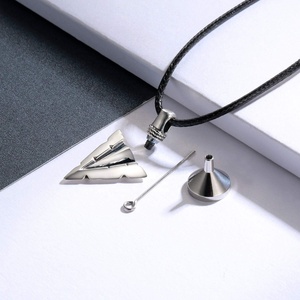 Isunni 925 de plata esterlina flecha Memorial colgante cenizas de cremación de la joyería duelo recuerdos regalo urna collar - Product Image 6