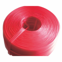 Corde d'emballage, corde de ligature, cordon d'emballage, ficelle en plastique, corde à nouer, corde en nylon, adaptée pour la ligature des crabes ; corde rouge épaisse.