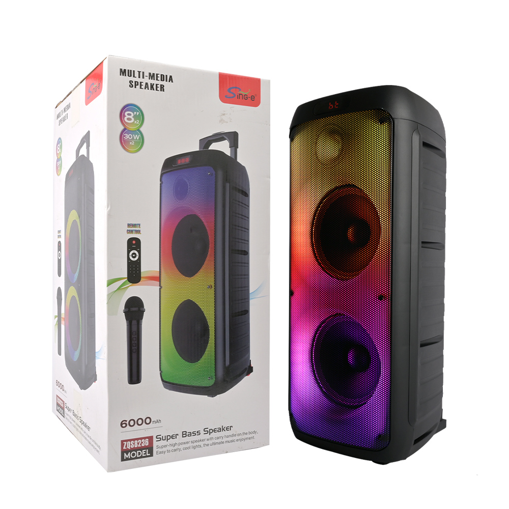 Sing-e ZQS8236 Dual 8 Inch Bluetooth Speaker - Party Box